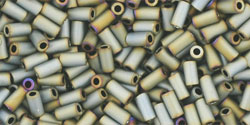 TOHO Bugles 3 mm Matte Color Iris Gray, TB-01-613, 10 g