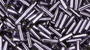 TOHO Bugles 6 mm Silver-Lined Tanzanite, TB-02-39, 10 g