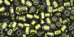TOHO TH-08-37 Hex 8, Silver Lined Olivine, 10 g