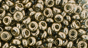 TOHO Demi Round Gold Lustered Montana Blue, TN-06-204, 3 g