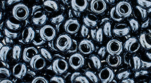 TOHO Demi Round Metallic Hematite, TN-06-81, 3 g