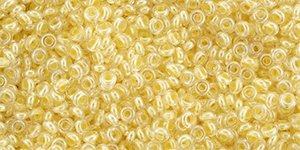 TOHO Demi Round Ins-Color Crystal/Lt Jonquil-Lined, TN-11-352, 3 g