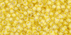 TOHO Inside-Color Crystal/Yellow Lined, TR-11-192, 10 g