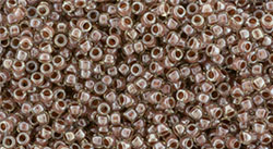 TOHO Inside-Color Crystal/Antique Plum Lined, TR-15-1071, 5 g