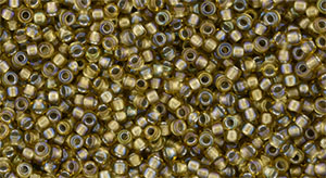 TOHO Inside-Color Rainbow Lt Topaz/Gray Lined, TR-15-279, 5 g