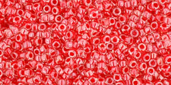 TOHO Inside-Color Crystal/Tomato Lined, TR-15-341, 5 g