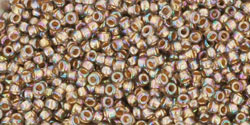TOHO Gold-Lined Rainbow Black Diamond, TR-15-999, 5 g