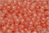 Meloun - melon bead 6 mm, Crystal, Milky Opal Salmon, 30 ks