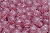 Meloun - melon bead 8 mm, crystal etched pink wash, 12 ks