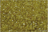 Ohovky 3 mm, Transparent Olive Luster, 50 ks
