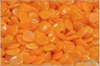 Rose petal 7x8 mm, Orange Bicolor, 50 ks
