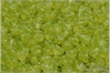 Kytiky - Zvoneky, 6x4 mm, Crystal, Milky Opal Lime, 25 ks
