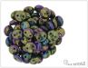 oka dvoudrkov CzechMates Lentils 6 mm, metallic iris purple, 50 ks
