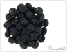 oka dvoudrkov CzechMates Lentils 6 mm, matte jet, 50 ks