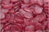Anemone Petal 8x11 mm - Crystal Etched Red Wash, 12 ks