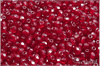 Oh�ovky 4 mm, Transparent Ruby Red, 50 ks