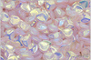 Rose petal 7x8 mm, Light Salmon Pink AB Full, 50 ks