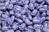 Tulipn - Tulip Bud, 12x8 mm, Opaque Lavender Denim Blue Wash, 12 ks