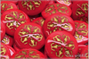 Kaboon vloka 21 mm - Opaque Red Gold Wash, 1 ks
