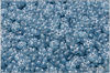 Kytiky - pomnnky 5 mm, Transparent Light Sapphire Matted, Silver Wash, 50 ks
