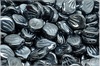 Peony Petal 9x12 mm - Jet, Metallic Hematite, 10 ks