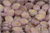 Peony Petal 9x12 mm - Transparent Pink Bicolor Matted, Gold Wash, 10 ks