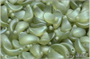 Zahnut lupnek 7x13 mm - Crystal Matted Green Luster, 12 ks