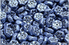 Vintage Rondelle 3x8 mm - Crystal Metallics Misty Blue, 12 ks