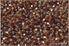 Oh�ovky 4 mm, Transparent Smoky Topaz, 50 ks