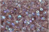 Oh�ovky 6 mm, Transparent Light Amethyst AB, 20 ks