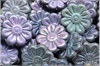 Kopretina - Daisy Flower, 18 mm, Crystal Vitrail Light AB Full, 1 ks
