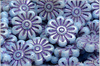 Kopretina - Daisy Flower, 18 mm, Chalk Ethereal Sapphire Blue Violet Wash, 1 ks