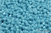 Lucerny 4x4 mm, Opaque Sky Blue White Luster, 100 ks