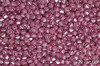 Lucerny 4x4 mm, Crystal Pink Full Wash, 100 ks