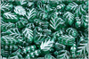 List mtov 10x8 mm - Transparent Emerald Silver Wash, 20 ks