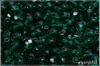 Ohovky 6 mm, Transparent Emerald Green, 20 ks