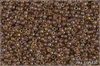 Miyuki Round Mauve Lined Lt Topaz Luster, MRR-15-0379, 5 g