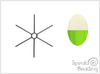 Kostra Lyra A, svtc ve tm mln/zelen (Glow in the Dark), 1 ks