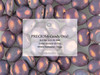 Preciosa Candy Oval 6x8 mm, Antique Blueberry, 10 ks