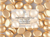 Preciosa Candy Oval 6x8 mm, Silky Metallic Sand, 10 ks