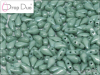 DropDuo 3x6 mm, Chalk Green Luster, 30 ks