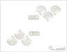 Matubo Ginko, Chalk White Luster, 20 ks Matubo Ginko, Chalk White Luster, 20 ks