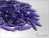 Modrofialov prhledn jazky, 16x5 mm, 12 ks