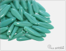 Jazky Opaque Turquoise 16x5 mm, 12 ks