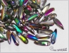 Jazky 10x3 mm, crystal, plpokov Vitrail Medium, 40 ks
