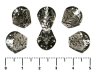 Kaplk - ploch zdoben, 12 mm, platinov, 1 ks
