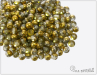 Kuliky 4 mm, Crystal Amber, 100 ks