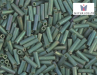 MIYUKI Bugle 6 mm, Matted Metallic Sage Luster, BGL2-2031, 10 g