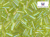 MIYUKI Bugle 6 mm, Transparent Chartreuse AB, BGL2-0257, 10 g