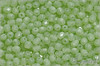 Oh�ovky 4 mm, Pistachio Green Opal, 50 ks